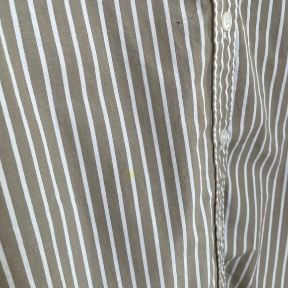 Wilfred free Taupe Stripe Button-Up Shirt - Picture 9 of 10